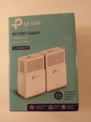 P TP- Link AV 1000 Gigabit TL-PA7010 Powerline Starter Kit New Sealed Smooth HD