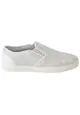 Dolce & Gabbana White Leather Lace Slip On Loafers Shoes