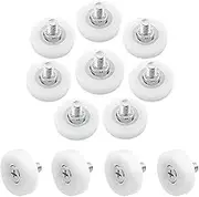 Litoexpe 3/4 Inch Drawer Slide Roller, 12 Pieces Drawer Replacement Wheels, Plastic Pulley, Bearing Small Pulley
