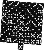 MOLUCKFU 50pcs Acrylic Sided Dice Game Props for Table Games and Stylish Dice for Parties and Gatherings Enhance Your Gaming Experience