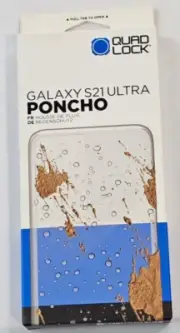 Quad Lock Samsung Galaxy S21 Ultra Wet Weather Poncho ***FREE EXPRESS FREIGHT**