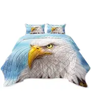 Wild Animal Art Paintings Eagle Head Coverlet
