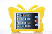 Butterfly Soft Silicone Tablet Case 7.9 inch For iPad Mini 1/2/3/4-Yellow
