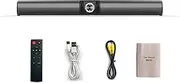 BS-55 Wirel BT Speaker Desktop TV Computer Home Gaming o Knob T ng 2000mAh Battery Support 3.5mm o Input with Remote Control Black One Size
