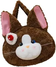 [Frediuo] Plush Cartoon Cat Big Head Backpack for Casual Outings Stuffed Animal Backpack