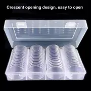 Coin Case 60 Pcs 40 Mm Silver Eagles Coin Capsules Coin Holder Storage Container