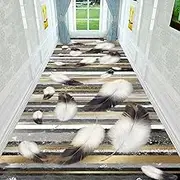 Carpet Runner for Hallway 3D Printing Three-Dimensional Non-Slip Hall Stairs Corridor Narrow Runner Rugs Runners for Corridor Kitchen Entryway Non Slip Washable Long Carpet Runner