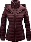 MICHAEL Michael Kors Hooded Packable Down Puffer Jacket Coat Burgundy XS