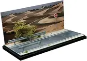 kokiya 1/64 Model Car Scene Diorama,with Storage Box,Car Garage Diorama,Desert Scene for Car Model
