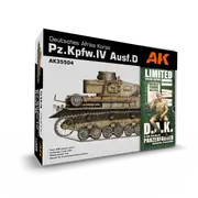 AK Interactive 1/35 Pz.Kpfw.IV Ausf.D Afrika Korps + DAK Panzerfahrer Plastic Model Kit