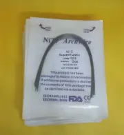 100Bag Dental Arcos Super Elastic NITI Arch Wires Orthodontic Round Ovoid/Nature