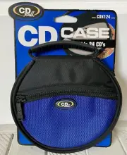 CD Case Holds 24 CD’s Blue Zipper Pouch Padded CD Stuff CDX124 NEW 2005