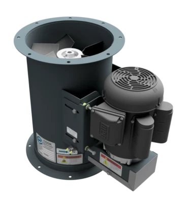 12" Dia Tube Axial Fan - 1 Hp - 1 Phase - 1,600 CFM - Free Shipping