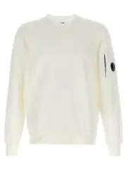 [C.P. Company] C. P. Company-Lens Felpe Bianco-Uomo M