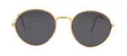 John Lennon 1970's Style Gold Frames and Smoke Lenses Eye Glasses, NEW UNUSED