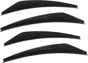 NOLITOY 4pcs Car Wheel Eyebrow Protector Trim Strip Carbon Fiber Exterior Rim Protection for Automotive Aesthetic Upgrade Easy No Drill Installation Impact Resistant Design