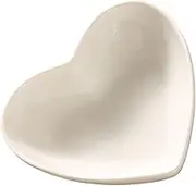 LIGIGWASH Heart Shaped Ceramic Food Bowl Elegant Multi Purpose Appetizer Plate for Sauces Seasonings and Salads for Home Restaurant and Parties Heart Dish