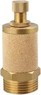 BANDKIT Pneumatic Pipe Fitting Exhaust Muffler Silencer 1/8 1/4 3/8 1/2 BSP Male Thread for Air Noise Brass Adjustable Long Short BSL(SLL-G1)