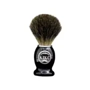 100% Pure Badger Crafted Shaving Brush with Hard Wood Black,wood-Badger