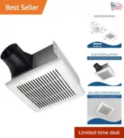 High-Quality 110 CFM Single-Speed Ventilation Fan - Easy Installation & Quiet!