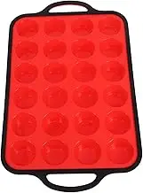 Mobestech Silicone Muffin Pan Mini Cheesecake Molds Nonstick Surface Sturdy Handles Versatile for Baking Treats