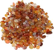 Hohopeti 500g Natural Agate Stone Gravel for Fish Tank Aquarium Decorations Natural Pebbles 0.5-1cm