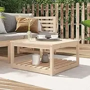 Solid Wood Pine Garden Table Outdoor, Patio, Small Tables, Folding, Round, Top Dining - 82.5x82.5x45 cm