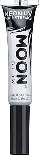 Moon Glow - Blacklight Neon Hair Mascara Colour Streaks 15ml White - Glows brightly under Blacklights/UV Lighting