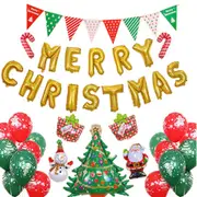 Merry Christmas Balloons Set Foil Balloon Party Home Decor
