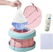 Portable Potty for Toddler Foldable Kids Training Toilet Seat, Kids emergencys Urinal Travel Camping Toilet Potty Children Pee, Children Car Potty Chair for Camping Park with 20 Potty Bags