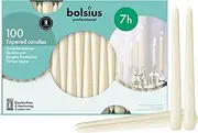 Bolsius Tapered Candle Pack of 100, Ivory, 10-Inch Size