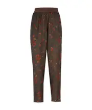 Printed casual pants S,M Brown
