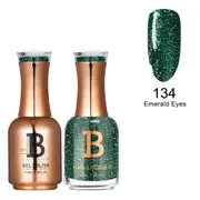 Billionaire Gel Polish UV LED & Nail Lacquer Duo 134 Emerald Eyes 15ml