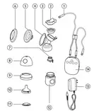 PHILIPS AVENT 親餵重現電動吸乳器-矽膠導氣管(雙管) SCF967/02【公司貨】【紫貝殼】