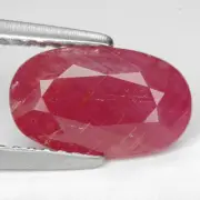 2.09 Ct. Ultra Magnificent Purplish Red Color Natural Unheated Ruby Gem WITH GLC