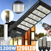 1600W Outdoor Solar PIR Motion Sensor Wall Light LED Garden Security Street Lamp