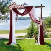 2.3ft*18ft Curtain 70*550cm Accessories Arch Fabric Backdrop Bridal Decoration