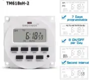 Digital Electronic Lighting Daily Timer Switch 1 Second Interval 5 12 110 220V