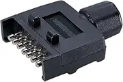 82141BL Narva 7 Pin Flat Plastic Quick Fit Trailer Plug - Trailer Connector
