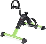 Folding Mini LCD Exercise Bike Portable Arm Home Pedal Exerciser Gym Fitness Leg Cardio Training Adjustable Resistance Indoor Pedal Exerciser Bike