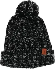 [ClimaZer0] Women's Sherpa Lined Knit Winter Beanie Pom Hat