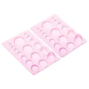 2pcs 8x5" Paper Quilling Template Board Half Ball Dome Mold Tool 3D Crafts, Pink