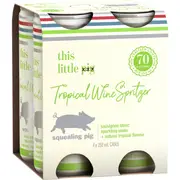 Squealing Pig TropicalSauvignonBlancSpritzer Can 250mL x 4 Pack