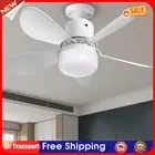 30W Ceiling Fan Light 3 Speeds LED Bulb Ceiling Fan (White Small Remote) AU