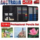 2X72PCS Professional Drawing Sketch Pencil Set Charcoal Eraser Art Painting Kit