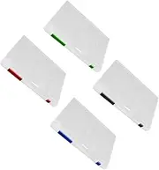 SEWACC 4Pcs Document Organizer File Cases Portable Filing Box with Transparent Design for Efficient File Storage Office Home School Assorted