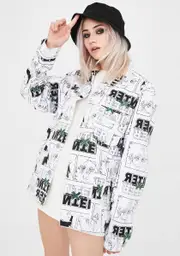 [HYPLAND] X Hunter x Hunter Characters Denim Jacket