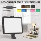 LED Video Lighting Kit+Clip for Photography Fill Light Zoom Call Live Streaming