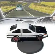 Mini Creative Car Drift Spin Ornament, New Alloy Car Model for Car Interior Decoration, Drift Racing Car Ornaments with Automatic Steering and Drifting Function, Your Travel Companion (AE-86, 1 Pack)