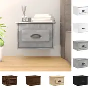 Wall-mounted Bedside Tables Floating Nightstand Bedroom Storage Cabinet vidaXL